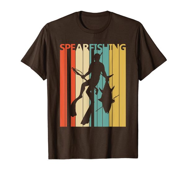 

vintage spearfishing t-shirt, White;black