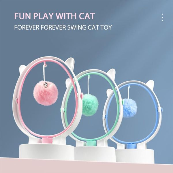 

cat toys perpetual swinging hair ball leaking accessories pet electric