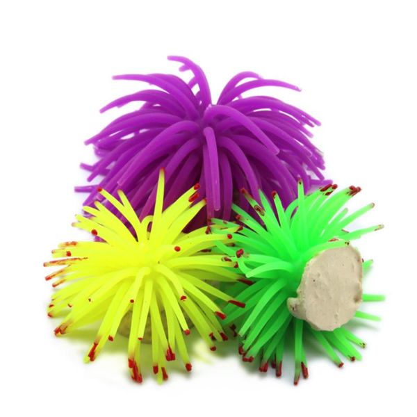 

decorations aquarium fish tank landscaping colorful sea urchin ball simulation