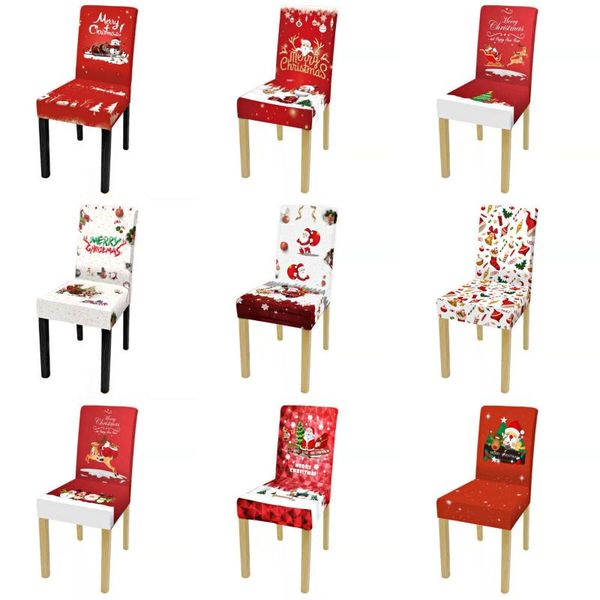 

chair covers christmas printed cover elastic slipcover case stretch for wedding el banquet yt-0021