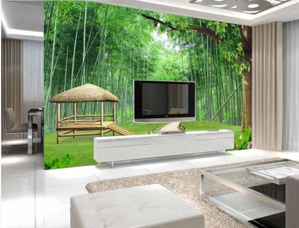 

bamboo forest wallpapers background path 3d murals wallpaper for living room