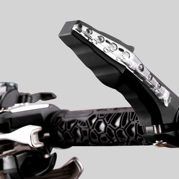 

bike handlebar grips light led wheel spoke bicycle lights cycling lamp of grip the deputy horns warning