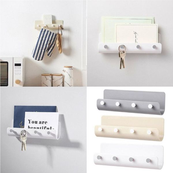 

hooks & rails wall key holder rack post organizer letter box mail door hanger mount 4 home tools sundries