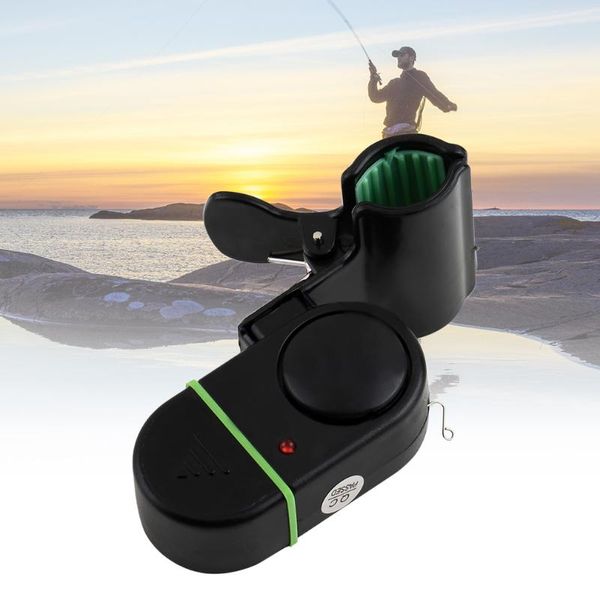 Campanello d'allarme elettronico per morso di pesce Canna da pesca con luce a LED Dispositivo sonoro-luminoso Accessori 2021 portatili e facili da installare