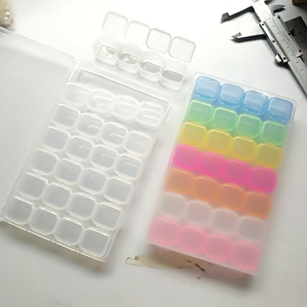 

storage boxes & bins 1pc plastic christmas box gift makeup organizer jewelry cosmetic embroidery diamond painting accessories