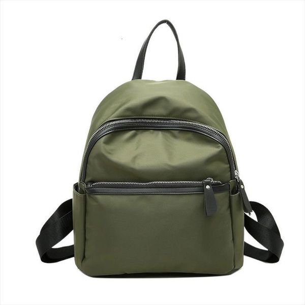 

green oxford backpack women black waterproof nylon school bags for teenage girls fashion outdoor travel tote backpacknew