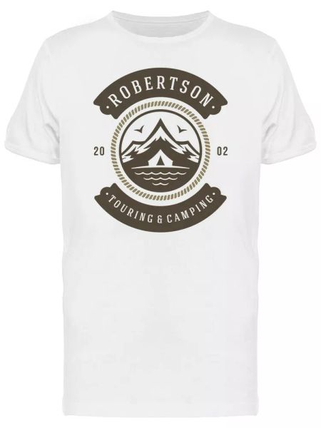 

robertson camping 2002 men's tee -image by shutterstock, White;black