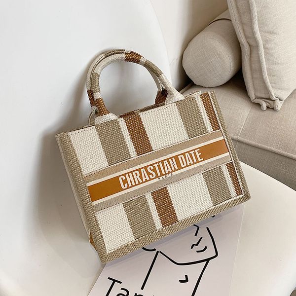

high capacity bag women's summer new fashion versatile canvas hand tote bag handbags
