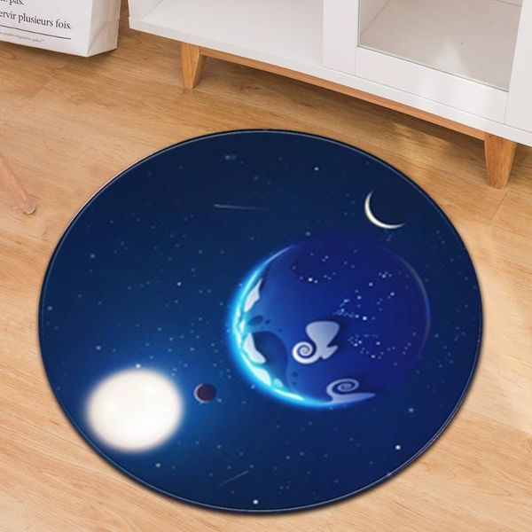 

carpets 40 / 60 80 100cm big round floor mat home decor velvet ourdoor living room desk carpet mats and rugs moon ocean