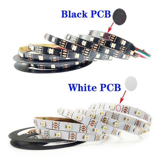 

strips dc5v sk6812 led strip light rgbww 4in1 similar ws2812b 1/3/4/5/m 30/60/144 individual addressable leds rgbw lights ip30/65/67