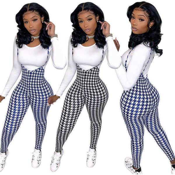 

two piece set women solid tshirts suspender trousers leggings plaid pants club outfits tracksuit wholesale drop 210930, White