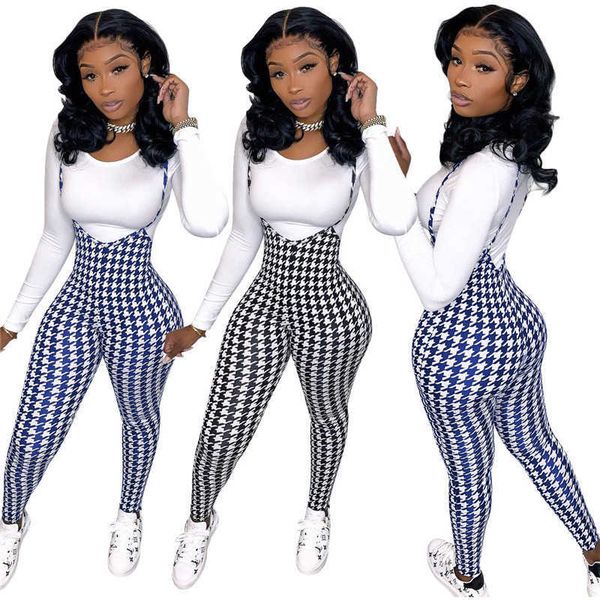 Zwei Teile Set Frauen Solid Top T-shirts Hosentrichterhose Leggings Plaid Pants Club Outfits Trainingsanzug Großhandel Drop 210930