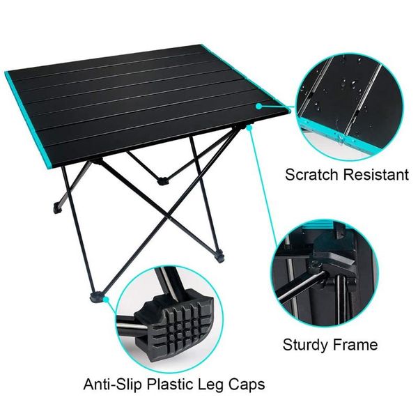 

camp furniture 7075 aluminum alloy table outdoor folding portable