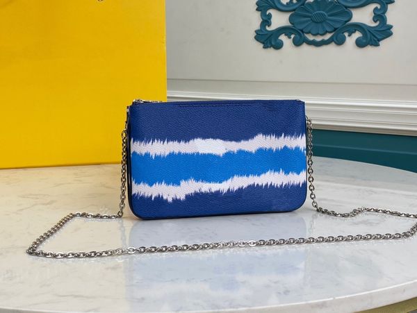 

escale pochette double zip woman designer crossbody bag flap giant canvas purse silver-color hardware m69124