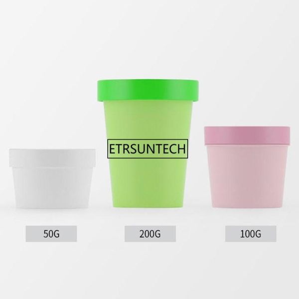 

storage bottles & jars 50g 100g 200g empty cosmetic containers colored cream pot mask cosmetics bottle jar package can f2051