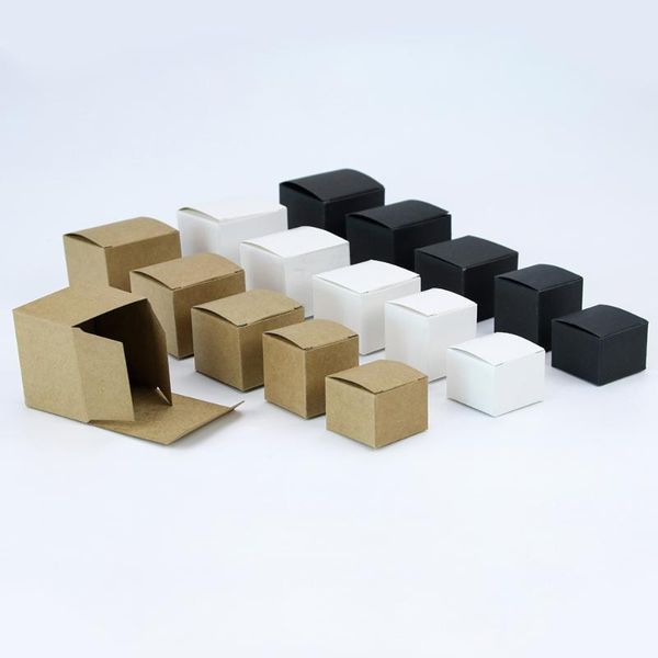

gift wrap 50pcs/spot kraft box cream jewelry essential oil general packing