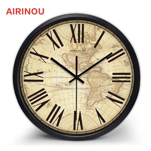 

wall clock,non-ticking wooden cardboard clock for home kitchen office,silent sweep decorative clocks