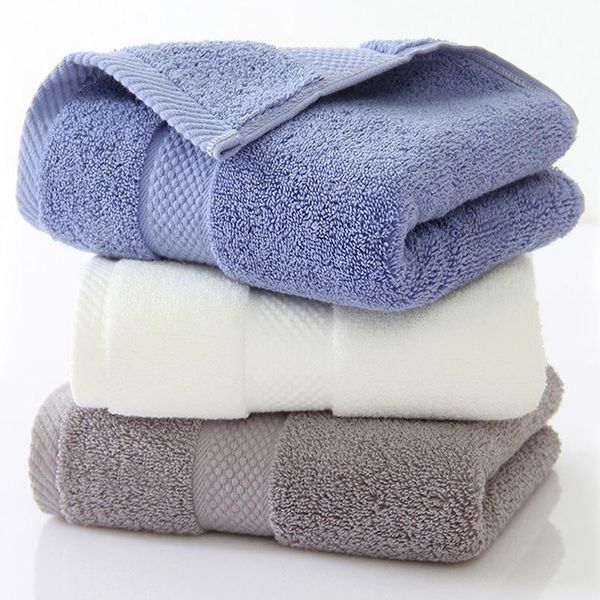 

towel 1pc factory 100% cotton thickened soild face hand towels for adults bathroom sport hair bath microfiber beach travel
