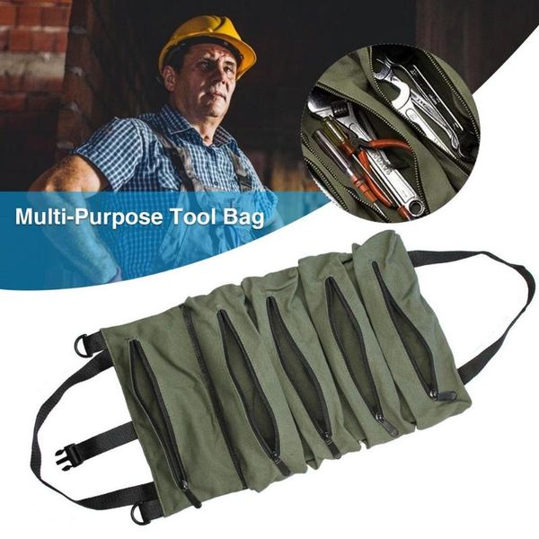 

car organizer rear seat storage bag multi-function tool waterproof with 5 pockets for key plug screwdriver small parts