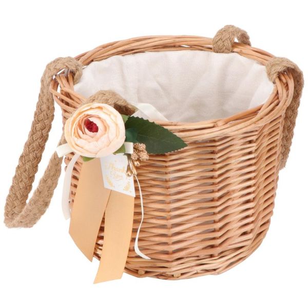 

gift wrap 1pc durable woven candy case festive memorable box for wedding (khaki)