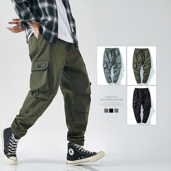 

wide leg trouser japanese style women pants streetwear black cargo big size fashion male loose street wear spring oversize