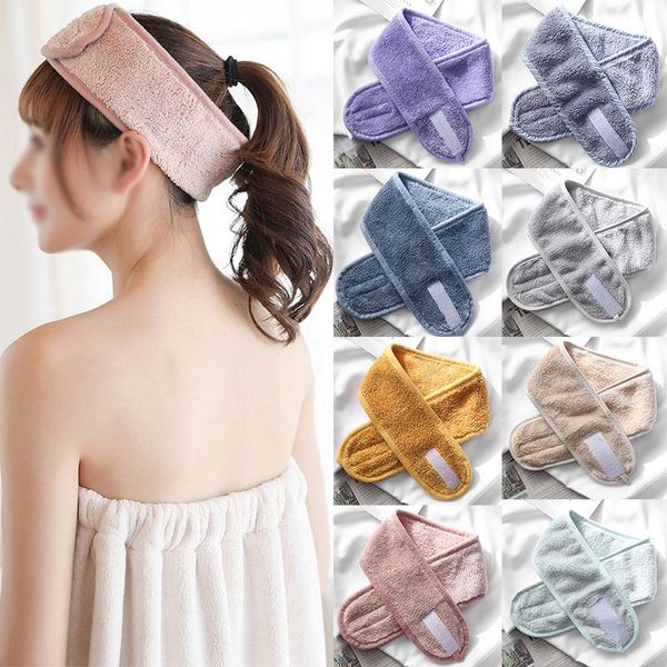 

women adjustable hairband makeup toweling hair wrap head band stretch salon spa facial headband accessories shower cap caps