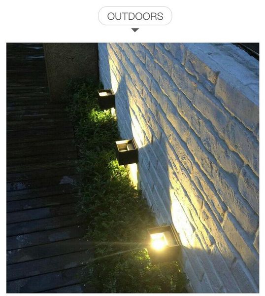 

4pcs/kit led waterproof wall lamps 12w indoor and outdoor adjustable light courtyard porch corridor bedroom sconce