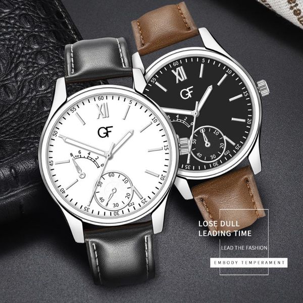

man leather watch whatever late anyway letter watches pointer glow starry sky female clock quartz wristwatch women wristwatches, Slivery;brown