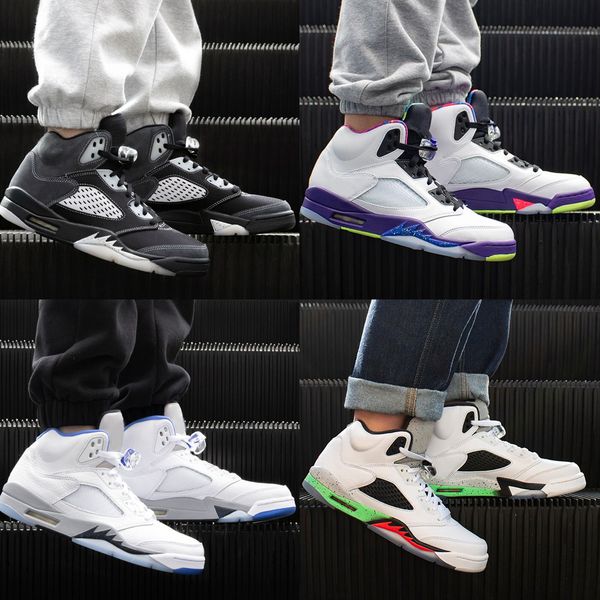 

2021 basketball shoes 5 stealth anthracite sail ghost green 5s alternate grape fire red toro bravo mens womens sneakers trainers us5.5-13