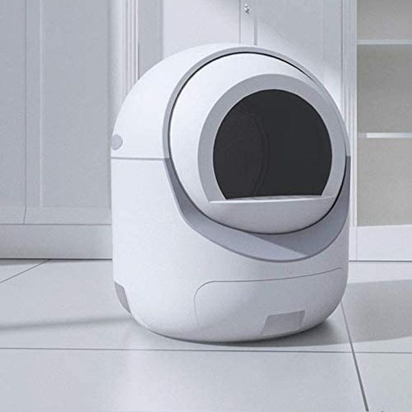 

other cat supplies practical litter box, automatic splash-proof box fully enclosed smart gift for kitty toilet