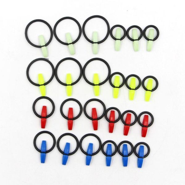 

10pcs/set fishing rod hook keepers anti slip lures bait jig hooks holder pole clip optional size 7mm 17mm 23mm