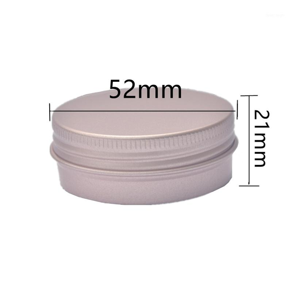 

storage bottles & jars wholesale 30g aluminum tins cream boxs cosmetic containers hair wax/handmade soap pots 52*21mm rose gold threaded box