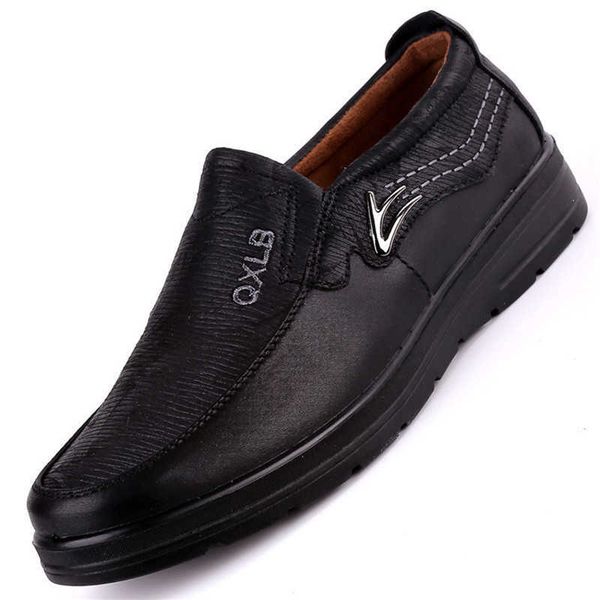 

brand new logo size 38-47 high-end men's casual shoes fashion leather shoes men's summer men's flat shoes direct sales, Black