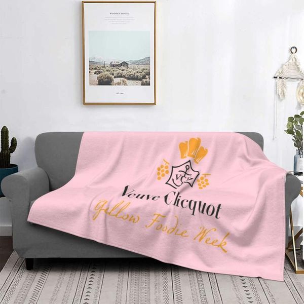 

blankets veuve clicquot pink blanket, indoor bed sofa blanket,luxury blanket_vcmt05