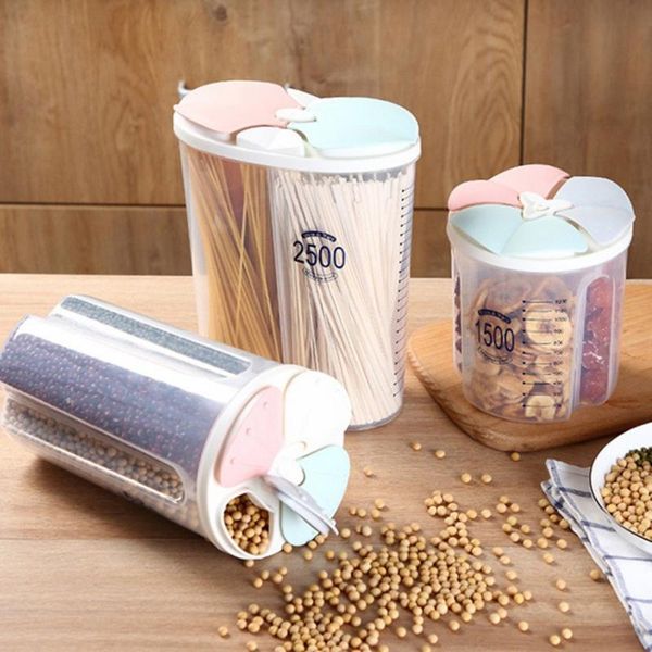

storage bottles & jars transparent sealed box crisper cereal food tank