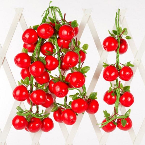 

party decoration 10pcs artificial fruit grapes apple plastic fake decorative lifelike home wedding garden decor mini simulation