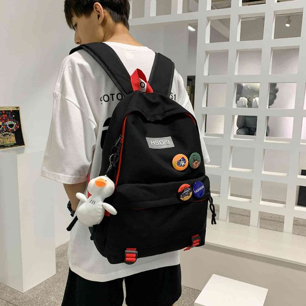 

2021 summer new fashion korean backpack outdoor leisure travel college junior high school student bag