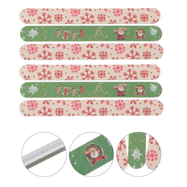 

12pcs christmas nail files polisher manicure pedicure tools for girls