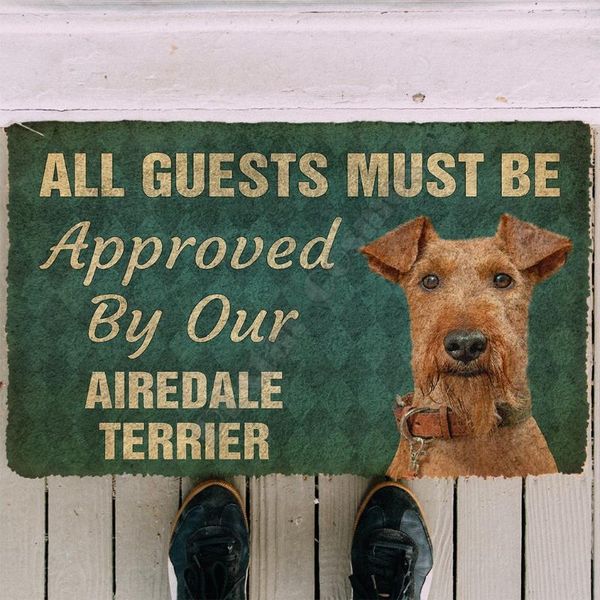 

carpets 3d must be approved by our airedale terrier custom doormat non slip door floor mats decor porch