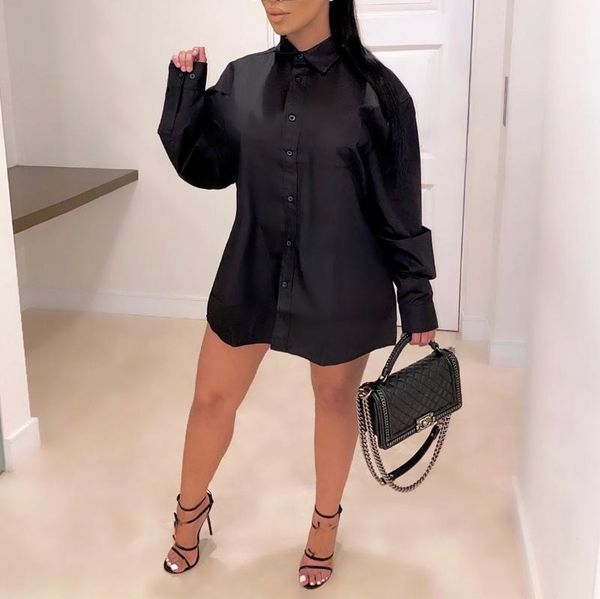

women's blouses & shirts 2021 black blouse for women full sleeve single breasted letter printed fashion high street evening club clothe, White