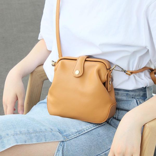 

evening bags johnature simple first layer cowhide small women bag 2021 leisure genuine leather ladies mini shoulder & crossbody