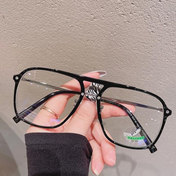 

fashion sunglasses frames anti-blue light one peice eyeglasses for men classic elegant black frame glasses square designer trend retro eyewe