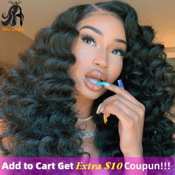 

lace wigs loose deep wave 28 30 34 inch hd frontal wig 13x4 transparent hair for black women remy pre plucked 180%, Black;brown