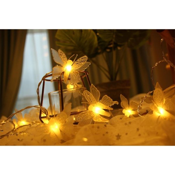 

20 led butterfly battery box lamp decoration courtyard l home