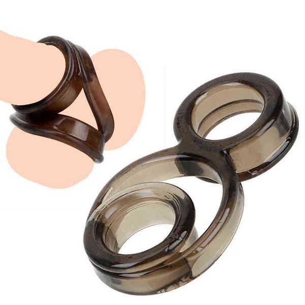 Nxy cockrings multi-ring pau anéis escrotum ligação pênis pênis chastity dispositivo bloqueio atraso Ejaculação adulto produtos brinquedos sexuais para homens 1206