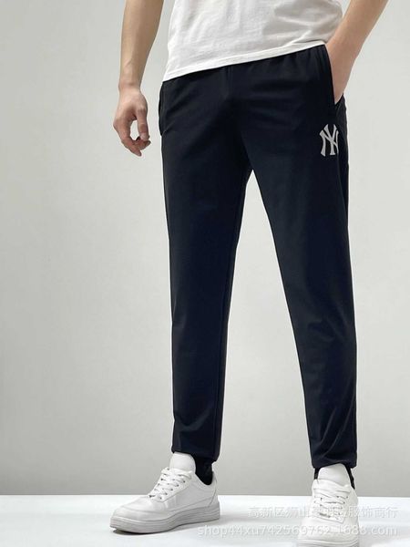 

2021 ny men's woven sports running, leisure and entertainment pants, Black