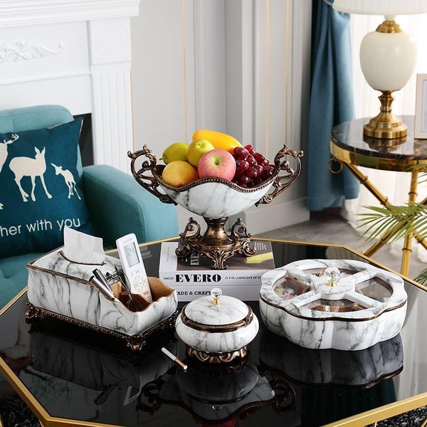 

dishes & plates fashion creative plate fruits basket luxury ceramic living room decor nordic kawaii vajilla dinnerware bc50
