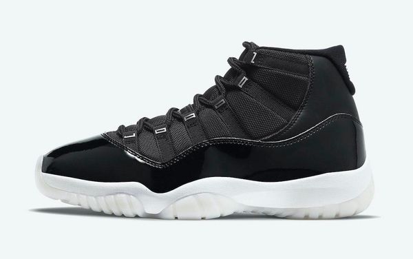 

Authentic 11 Jubilee 25th Anniversary Shoes High Black Clear White Metallic Silver 11S Mens Basketball Sports With Box US 7-14, #1