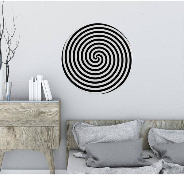 

wall stickers hypnosis spiral round decal visual illusion art sticker home decor living room bedroom decoration sj01