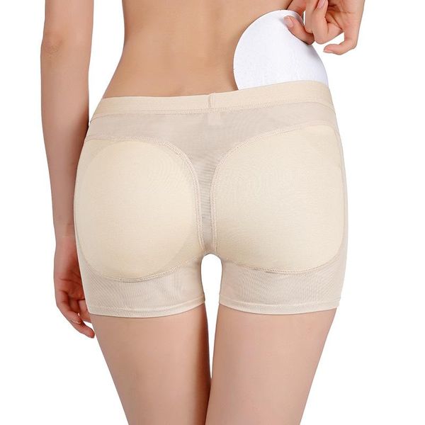 

women booty underwear bulifter removable pads panties inserts boxers women's shapers, Black;white